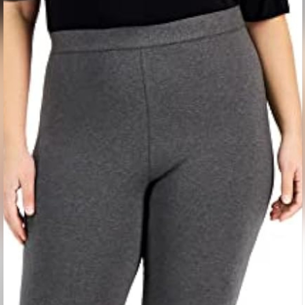 Fashion Bug Gray Leggings Women’s Plus Size XL Comfort Stretch Basics GUC
